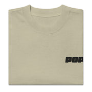 POPA Movement Oversized faded Tee - Black Text