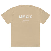 POPA Movement Oversized faded Tee - White Text