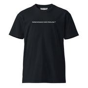 Perseverance Over Privilege Tee - White Text